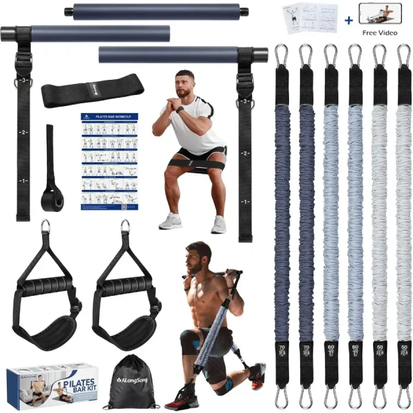 Pilates Bar Kit with Resistance Bands
