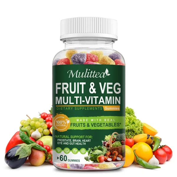 Natural Vegetable & Fruit Gummies Multiple Vitamins